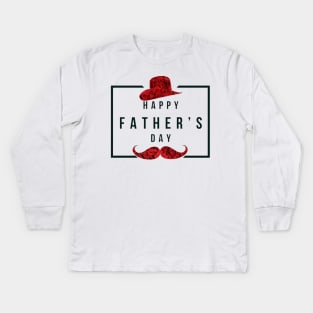 Happy Fathers day Kids Long Sleeve T-Shirt